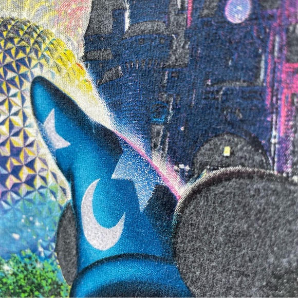 Walt Disney World Long Sleeve Graphic Tee Mickey Grey Crew Neck Shirt Parks S - Picture 12 of 12